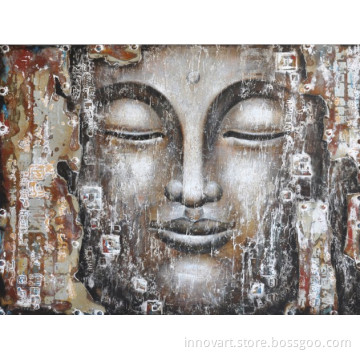 asian style buddha art oil painting